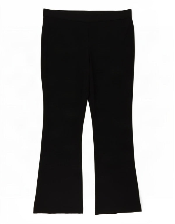 Pantaloni casual Bootcut da donna Marks & Spencer UK 18 XL W38 L27 Nero