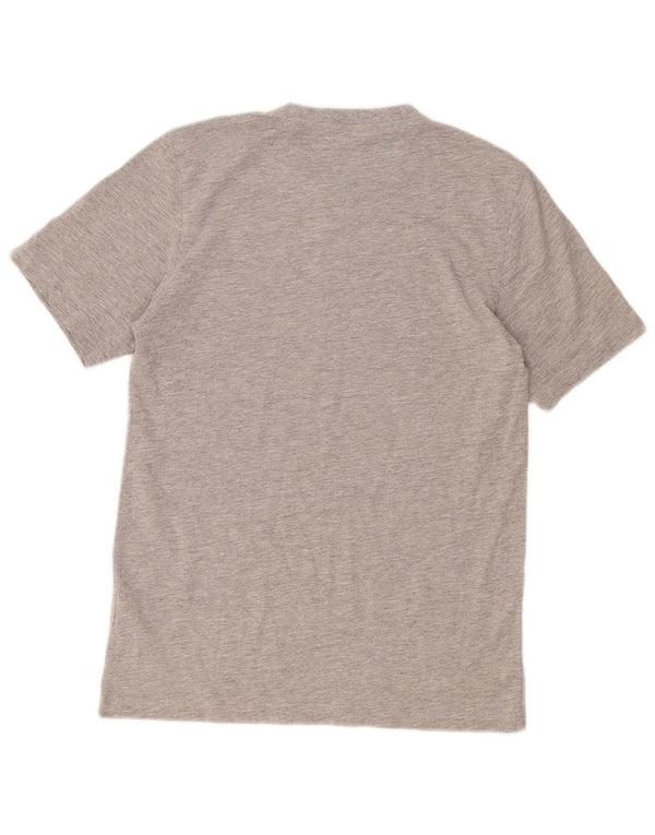 T-shirt grafica da uomo Adidas Top piccola in cotone grigio