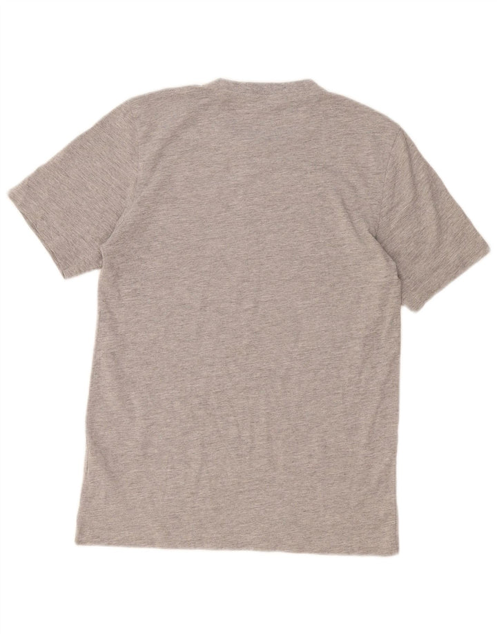 T-shirt grafica da uomo Adidas Top piccola in cotone grigio