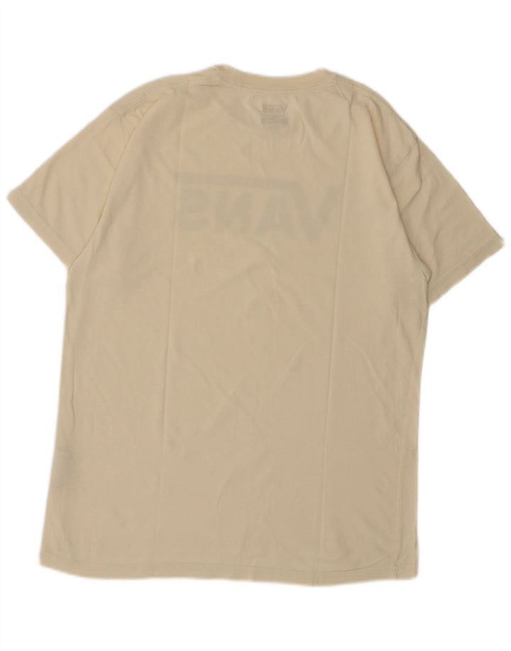 T-shirt grafica da uomo con vestibilità classica di Vans, cotone bianco sporco medio