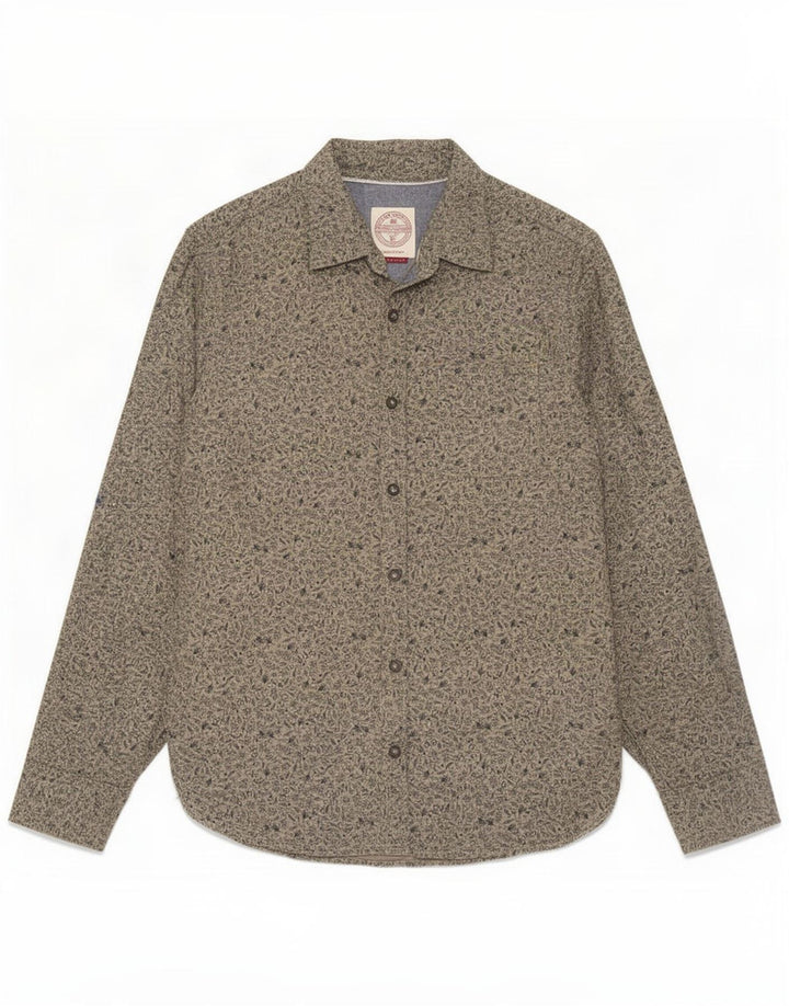 Camicia da uomo Fat Face Cotone floreale verde medio