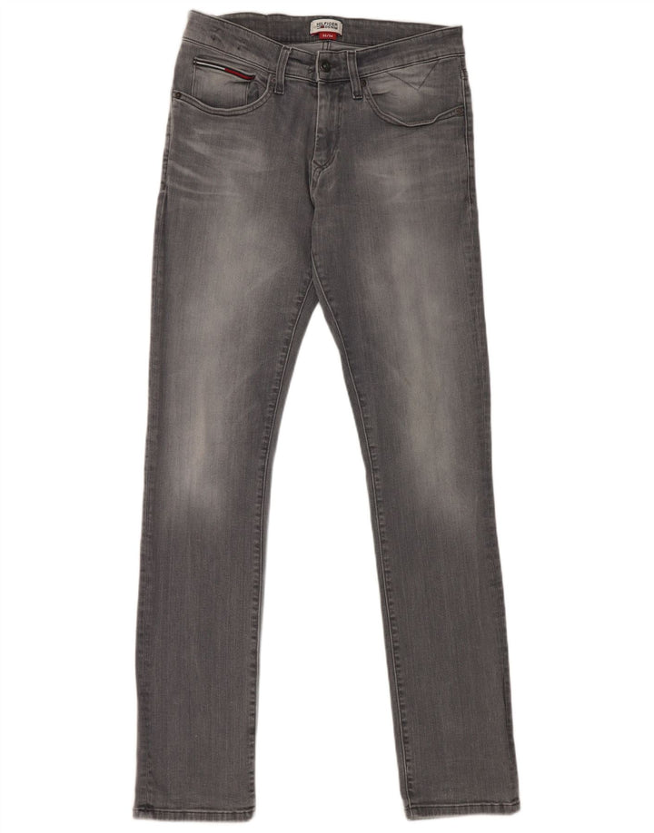Jeans slim da uomo Tommy Hilfiger W33 L34 cotone grigio