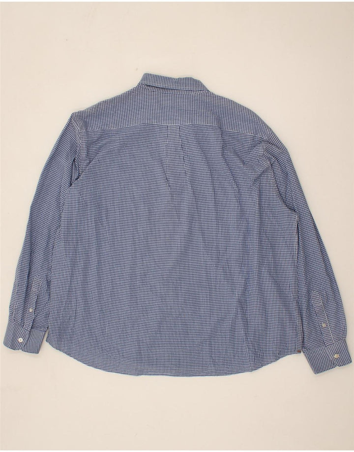 DOCKERS Mens Shirt 2XL Blue Check Cotton Vintage Dockers and Second-Hand Dockers from Messina Hembry 