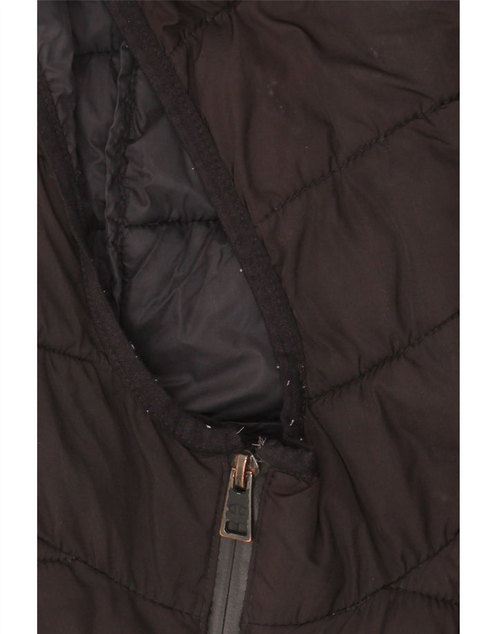 Giacca imbottita con cappuccio da donna Champion UK 10 piccola poliestere nero