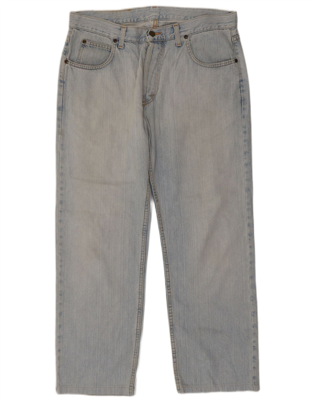 LEE Mens Seattle Straight Jeans W36 L28 Blue Cotton