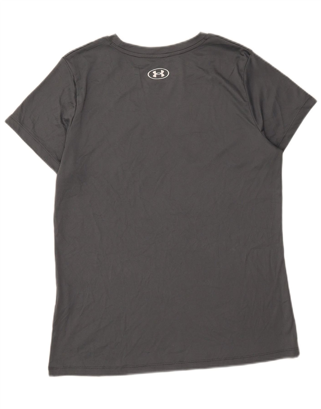 T-shirt grafica da uomo Under Armour Top in poliestere grigio medio