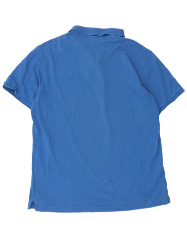 Polo da uomo Gant grande in cotone blu