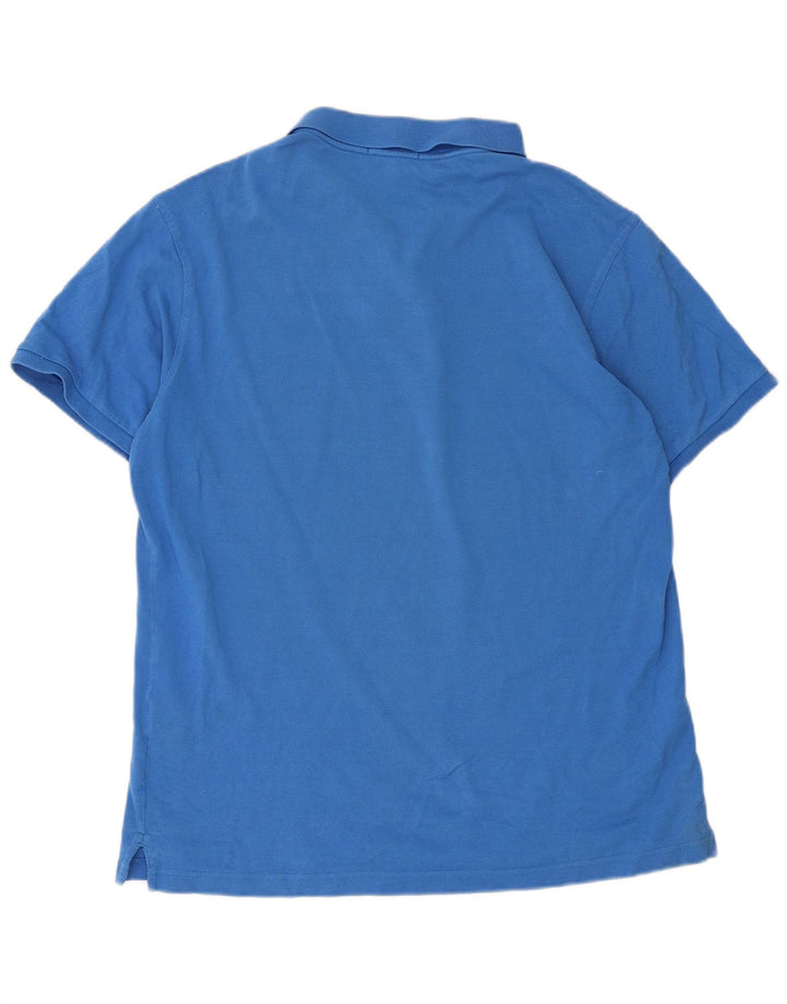 Polo da uomo Gant grande in cotone blu