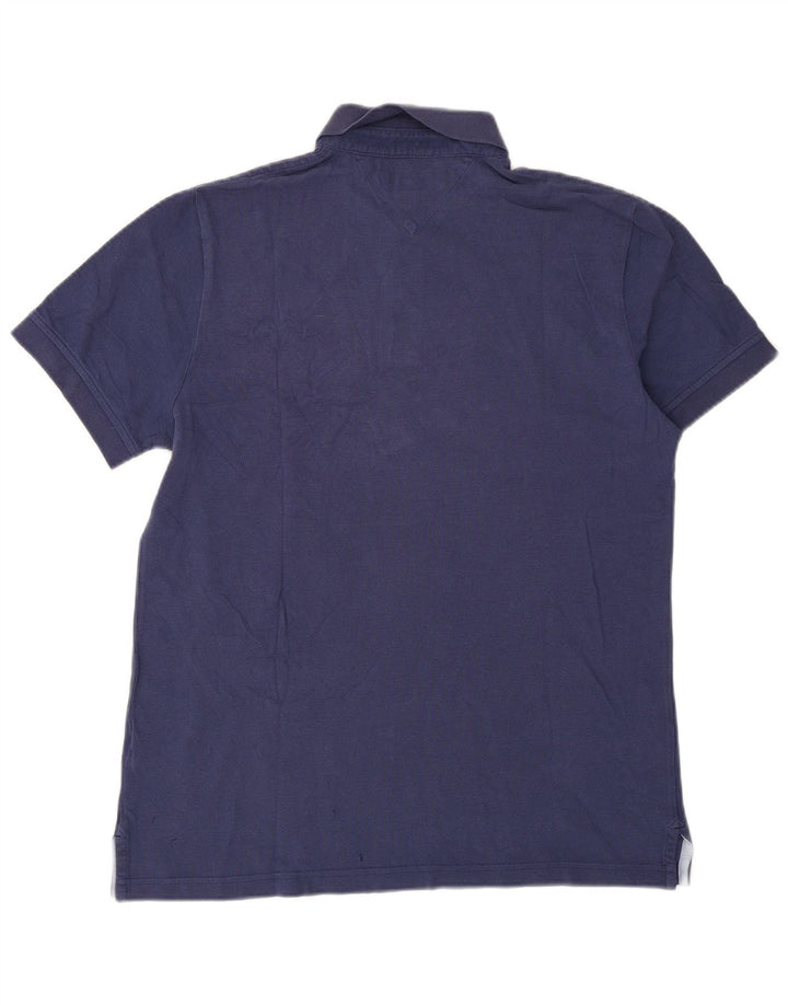 Polo da uomo su misura Tommy Hilfiger in cotone blu navy medio