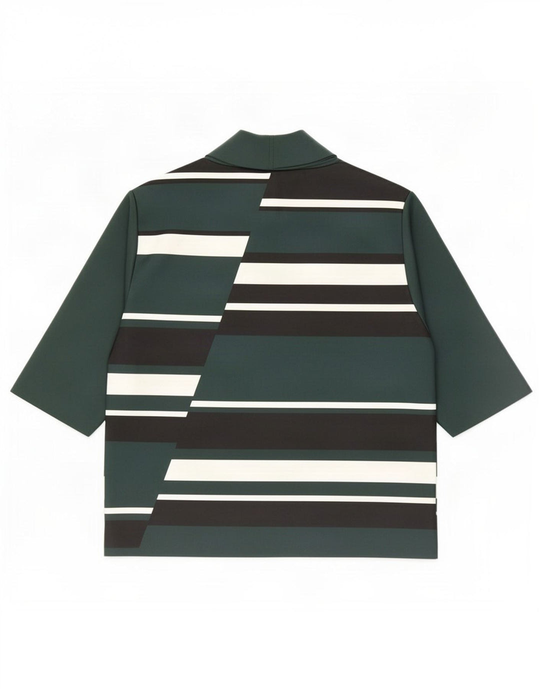 Top in camicetta da donna Zara UK 12 Poliestere color block verde medio
