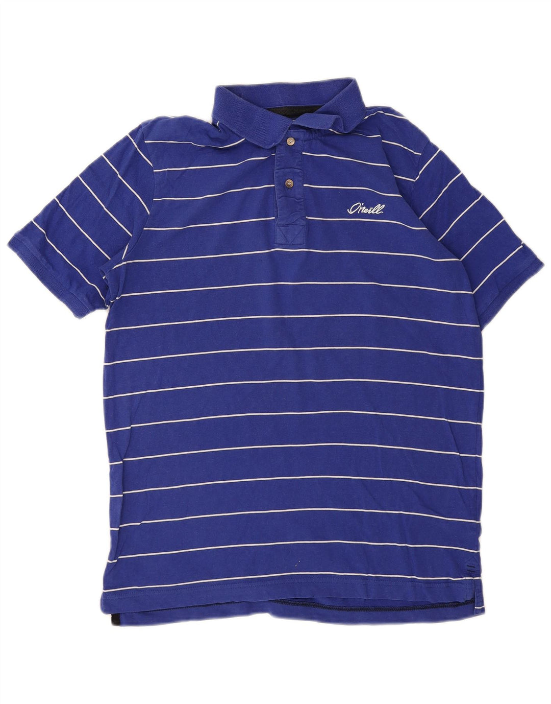 Polo da uomo O'Neill in cotone a righe blu medio