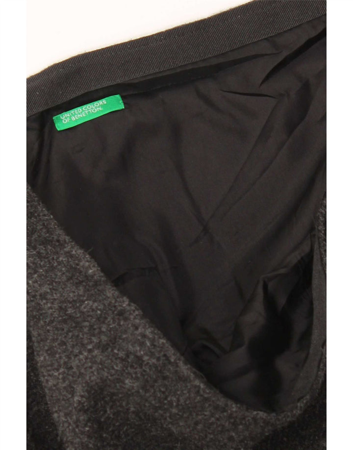 Gonna a trapezio da donna Benetton W32 Large Grigio Colorblock