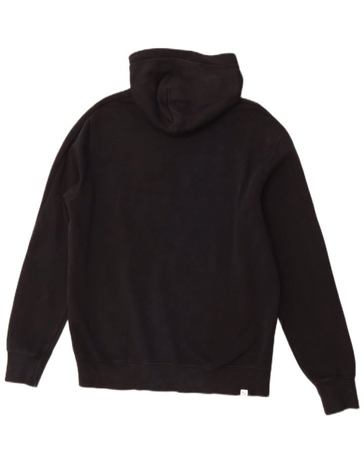 Felpa con cappuccio grafica da uomo PUMA media cotone nero sportivo