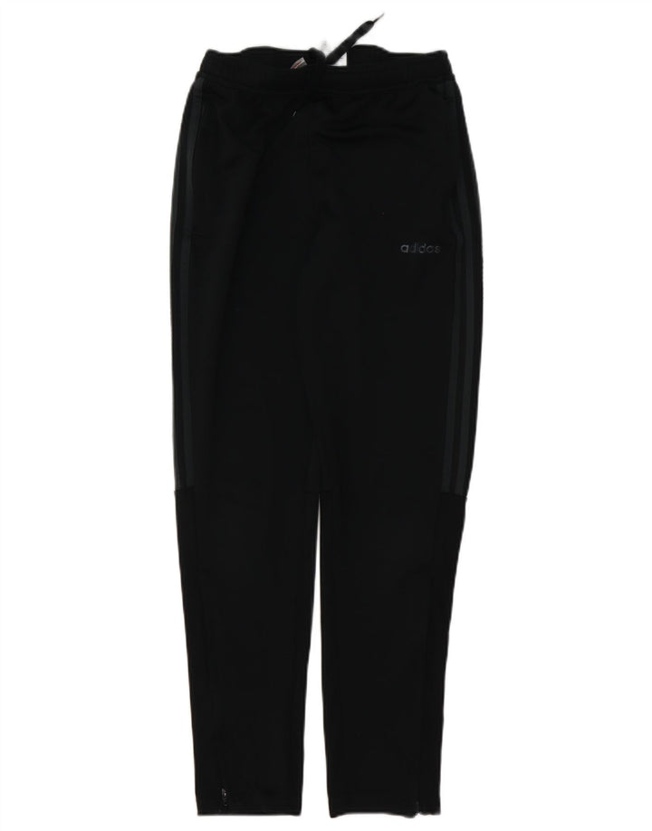 Pantaloni della tuta Adidas Climalite da ragazzo 13-14 anni in poliestere nero