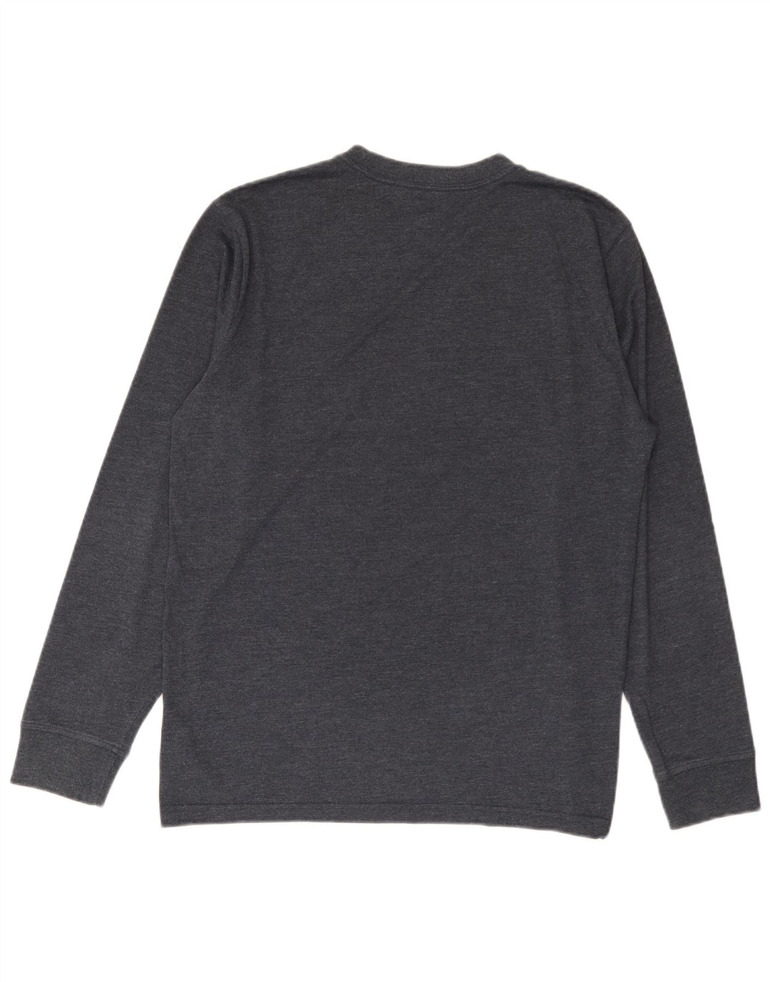 Converse Top da uomo a maniche lunghe in cotone blu navy medio