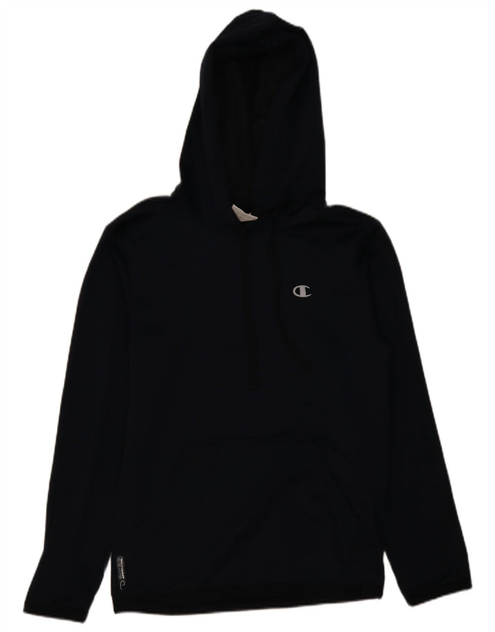 Maglione con cappuccio da uomo CHAMPION piccolo in poliestere blu navy
