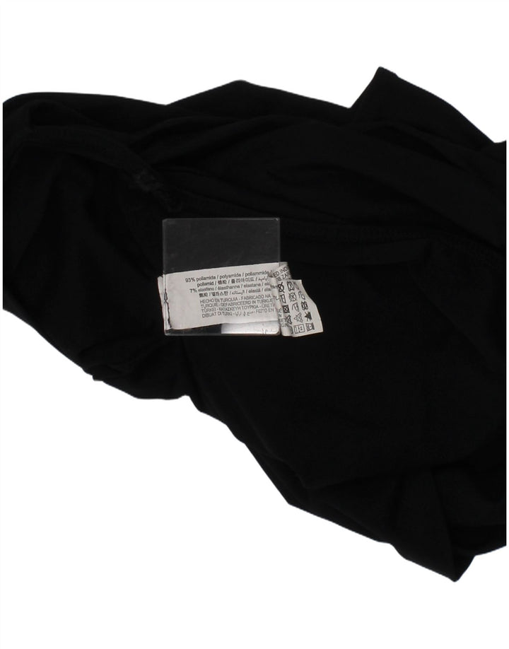 Costume da bagno senza spalline da donna Zara grande nero in poliammide