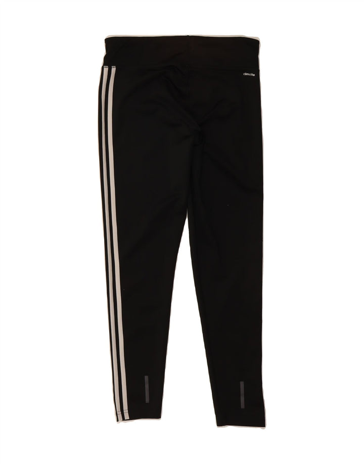 ADIDAS Womens Climalite Leggings UK 12/14 Medium Black Polyester Vintage Adidas and Second-Hand Adidas from Messina Hembry 