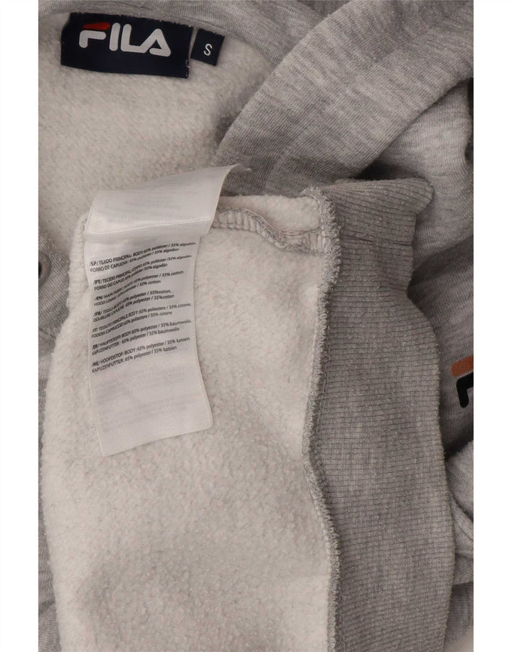 Felpa con cappuccio oversize da donna Fila UK 10 Small Grigio Poliestere