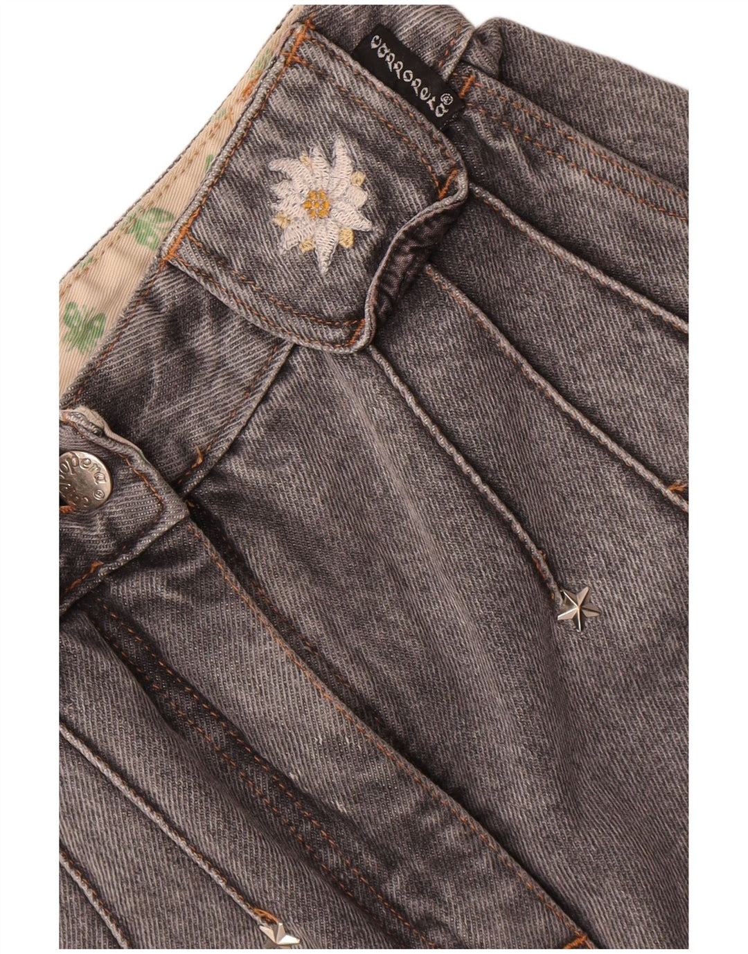 Jeans affusolati da donna Cappopera W24 L27 cotone grigio