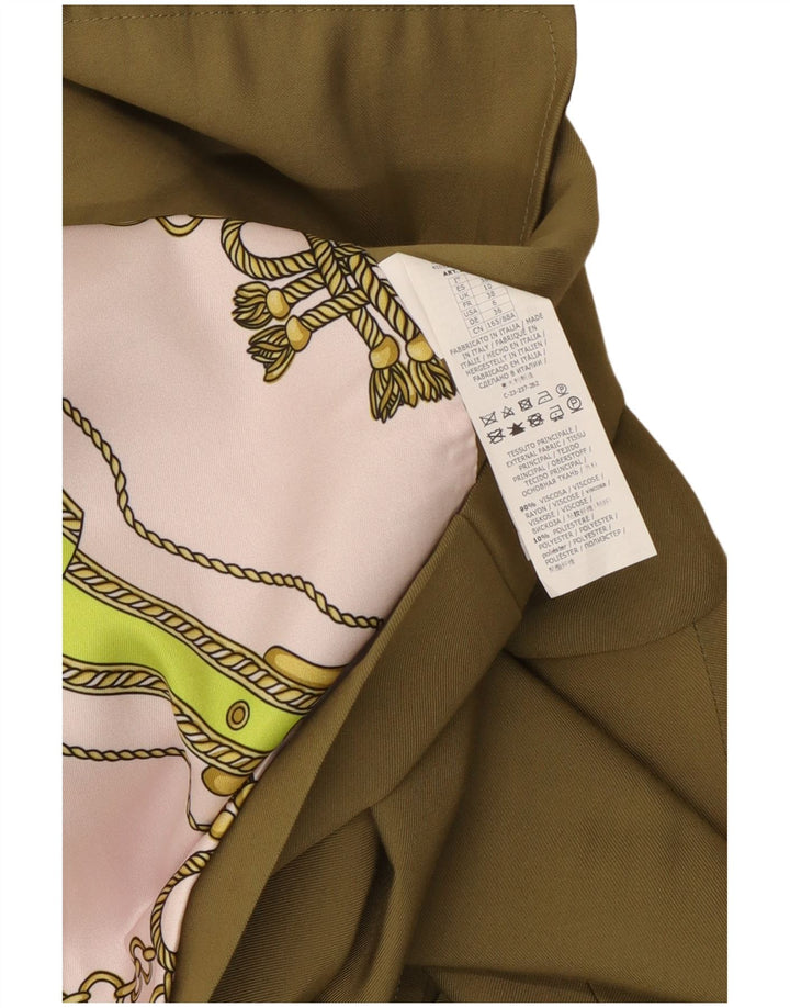 Giacca blazer doppiopetto da donna Anna Molinari UK 10 piccola kaki