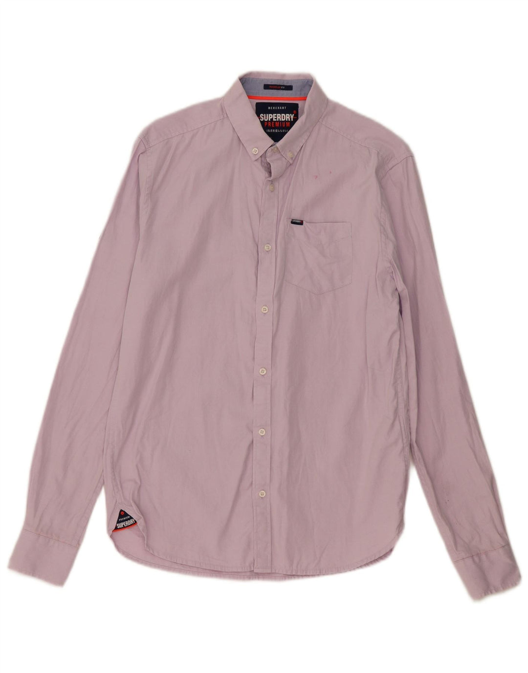 Camicia da uomo Regular Fit Superdry Small rosa