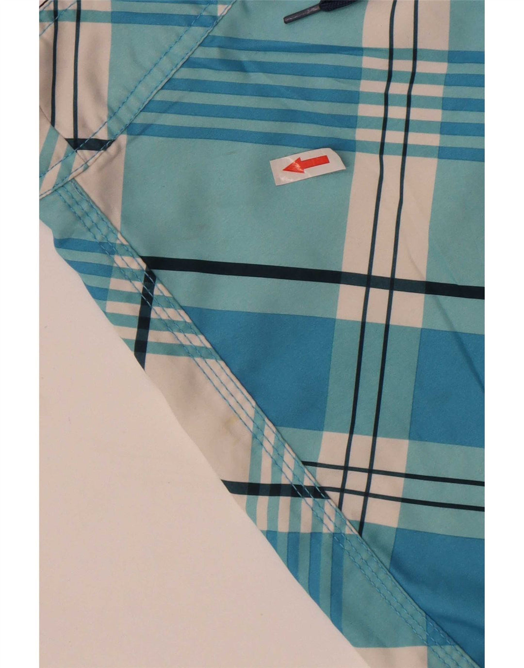 Pantaloncini da bagno con grafica Hurley per ragazzi 5-6 anni in poliestere a quadri blu