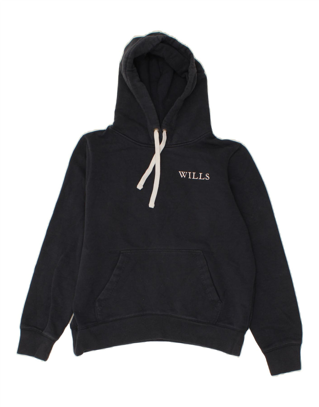 JACK WILLS Womens Hoodie Jumper UK 12 Medium Navy Blue Vintage Jack Wills and Second-Hand Jack Wills from Messina Hembry 