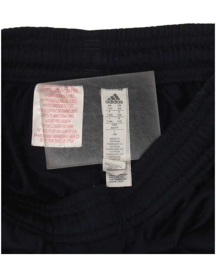 Pantaloni da tuta da jogging Adidas da ragazzo 7-8 anni in poliestere blu navy