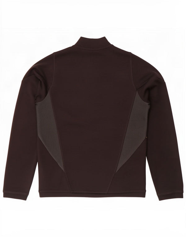 Top della tuta Adidas Aeroready Pullover da ragazzo 11-12 anni color block nero