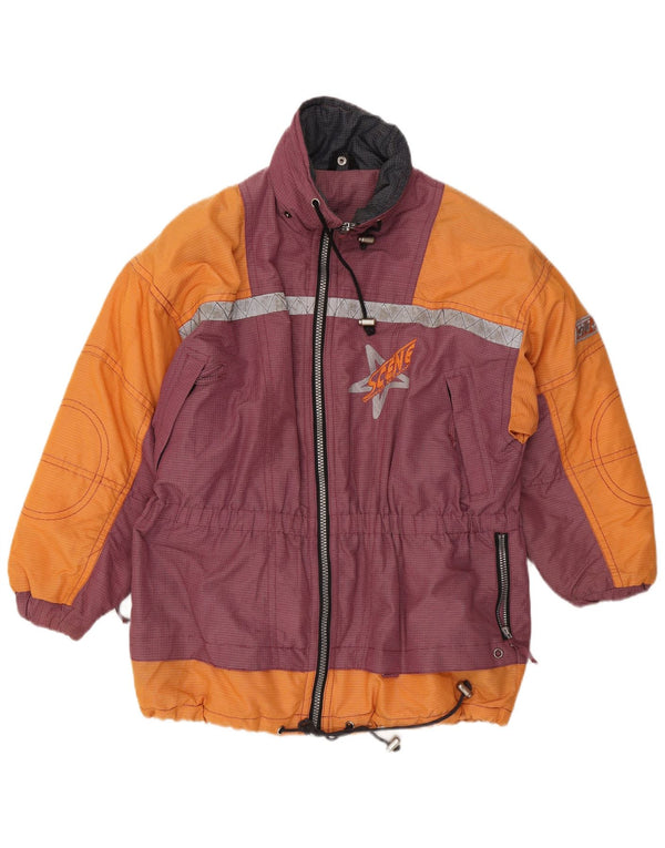 Giacca da sci da uomo C&A UK 36 Small Arancione Colourblock Nylon