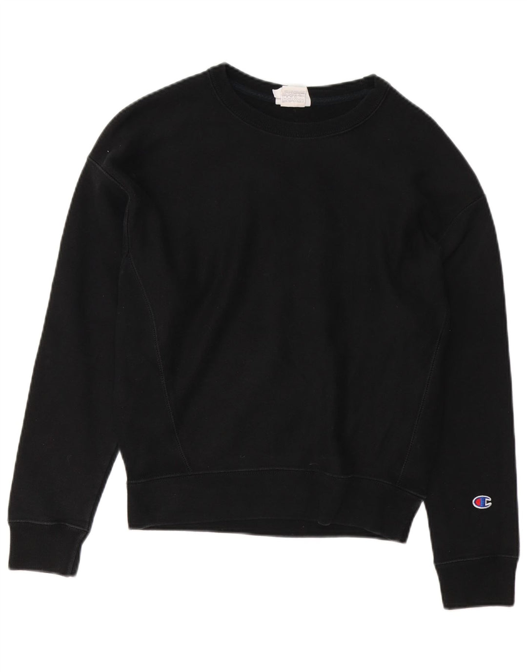 Felpa da donna CHAMPION Maglione UK 14 Cotone nero medio
