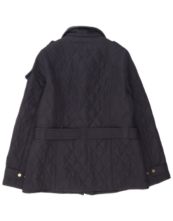 Giacca trapuntata da donna Barbour UK 14 grande blu navy
