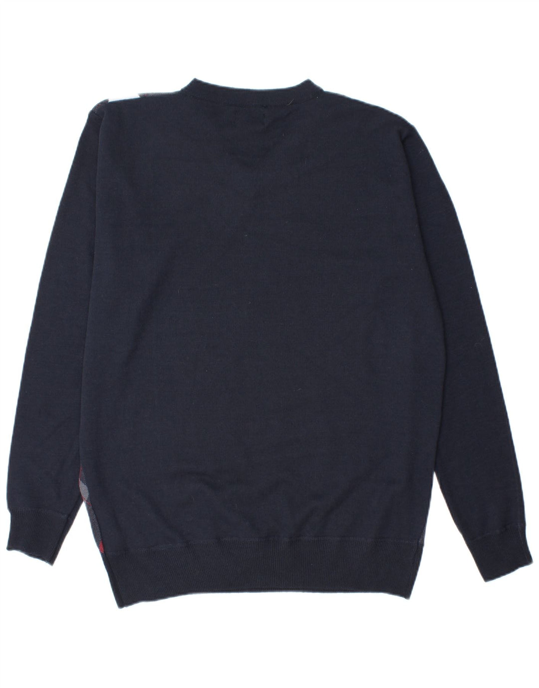 Pierre Cardin Maglione da uomo con scollo a V grande blu navy a rombi/diamante