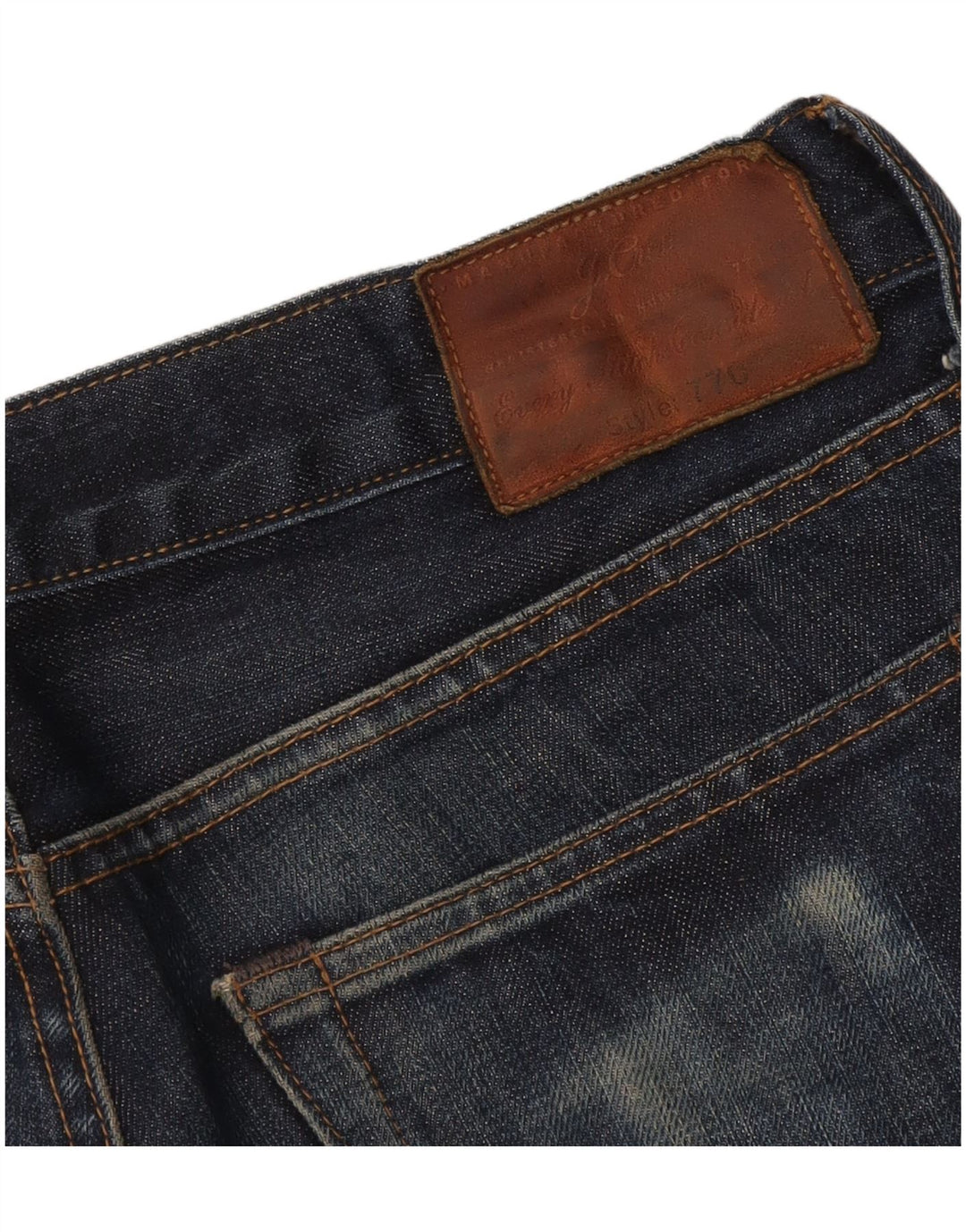 J. CREW Jeans dritti da uomo 770 W34 L30 Blu navy