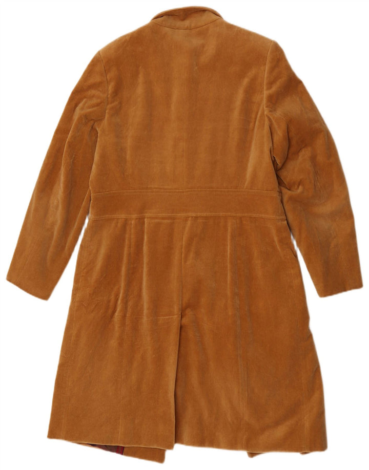 Marina Rinaldi Cappotto oversize in velluto da donna taglia 19 piccolo beige