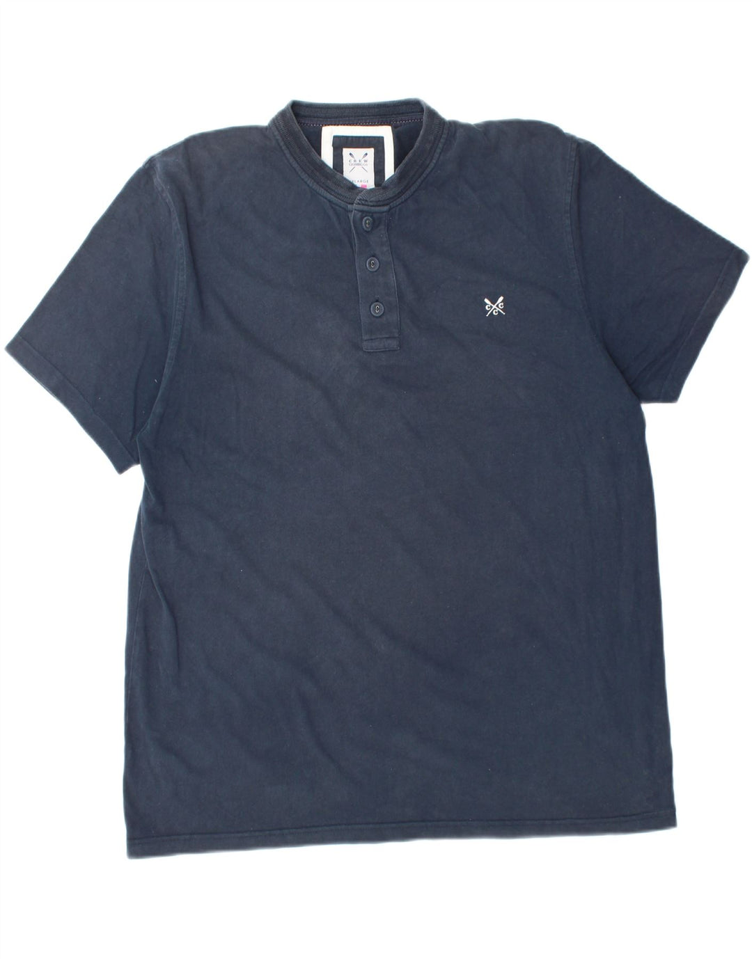 CREW CLOTHING Polo da uomo 2XL in cotone blu navy