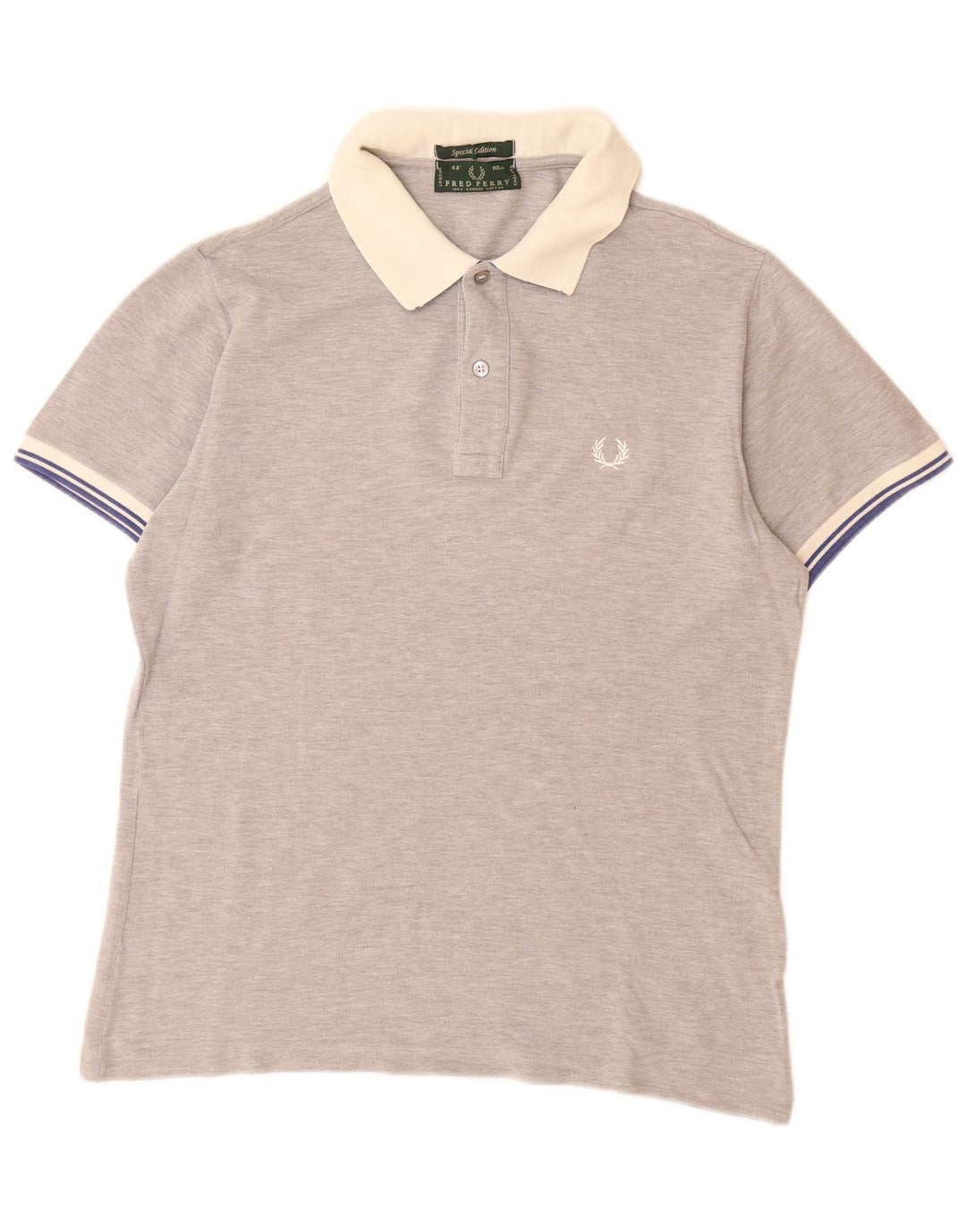 Polo da uomo FRED PERRY in cotone grigio medio