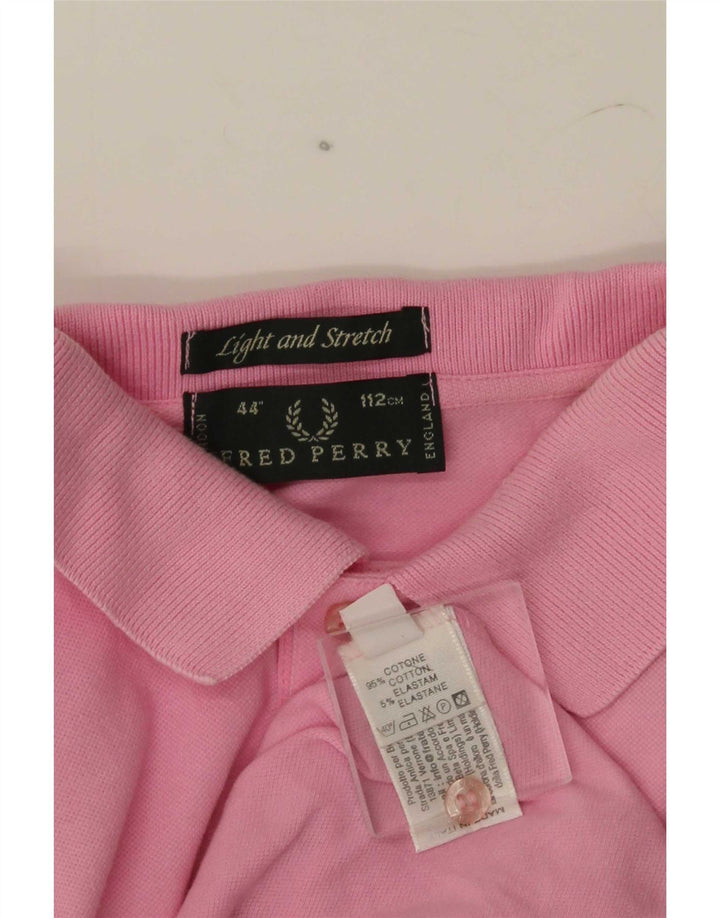 Polo da uomo Fred Perry in cotone rosa medio