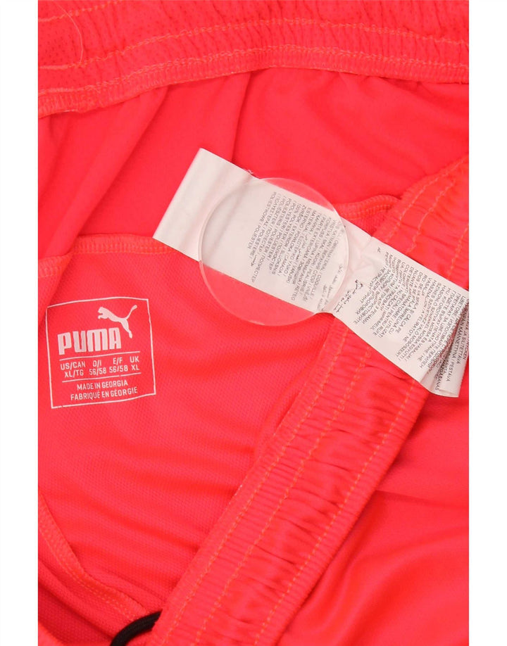 Pantaloncini sportivi da uomo Puma XL Poliestere maculato rosso