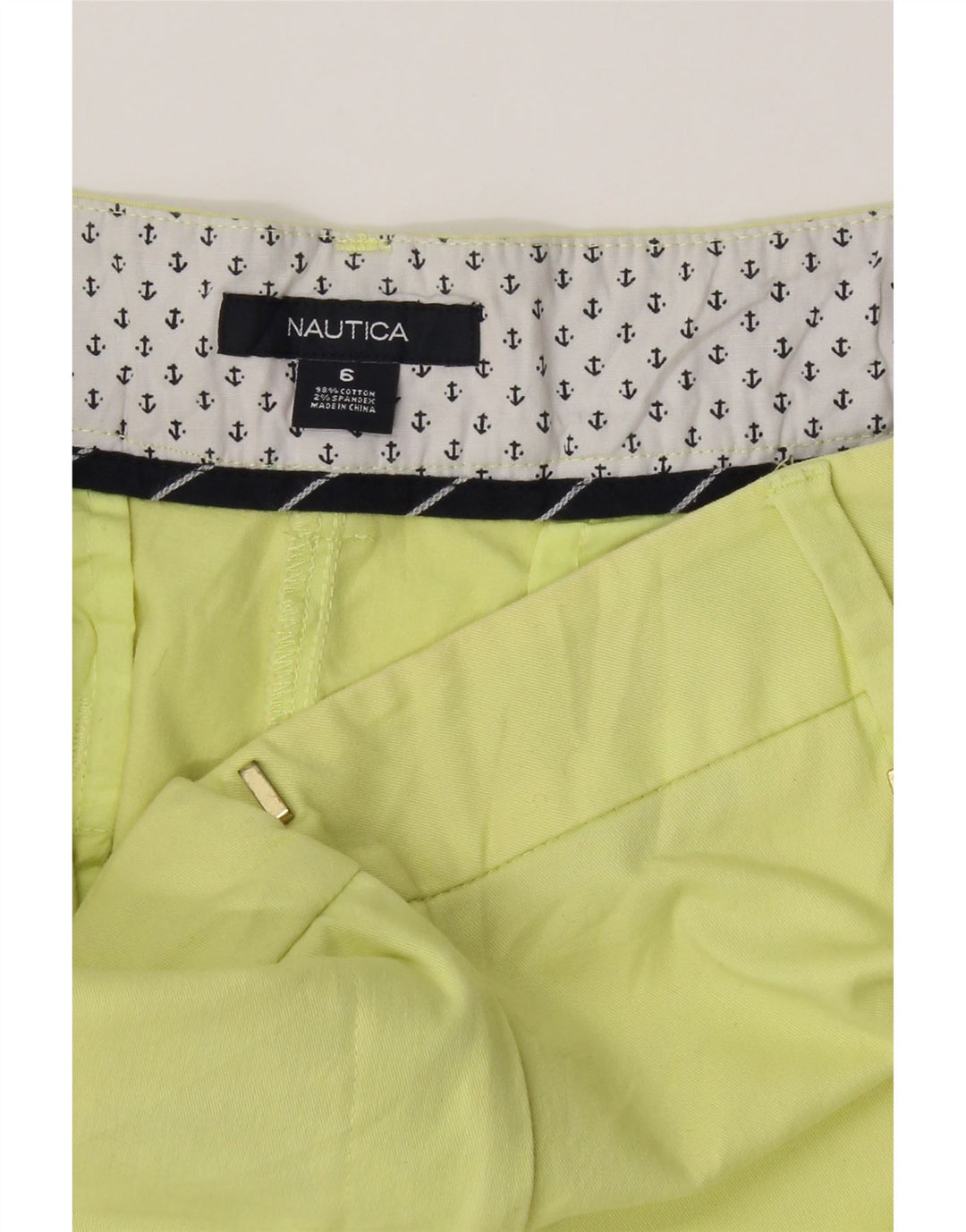 NAUTICA Womens Chino Shorts US 6 Medium W32 Green Cotton Vintage Nautica and Second-Hand Nautica from Messina Hembry 