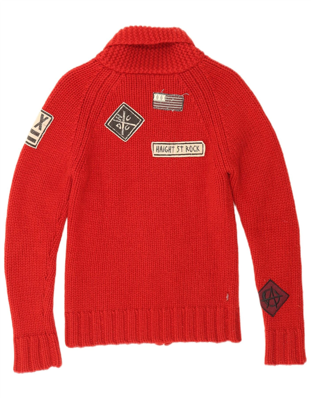 Maglione cardigan grafico per ragazze LEVI'S 10-11 anni piccolo in lana rossa