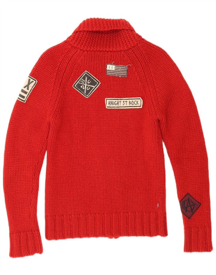Maglione cardigan grafico per ragazze LEVI'S 10-11 anni piccolo in lana rossa