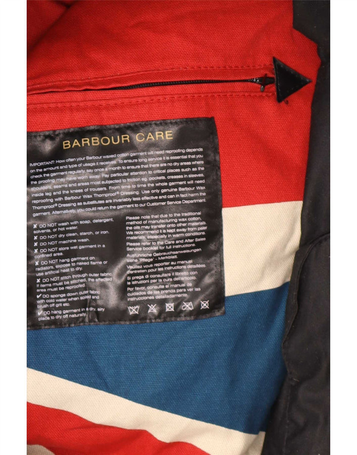 Giacca da uomo in cotone cerato Barbour UK 44 2XL cotone nero