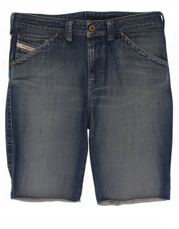 Pantaloncini di jeans da donna Diesel W32 grandi blu