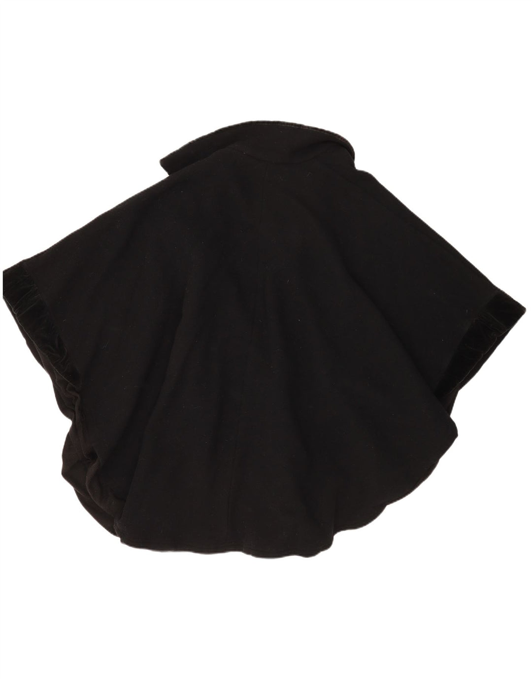 Cappotto a mantella oversize vintage da donna, taglia unica, nero