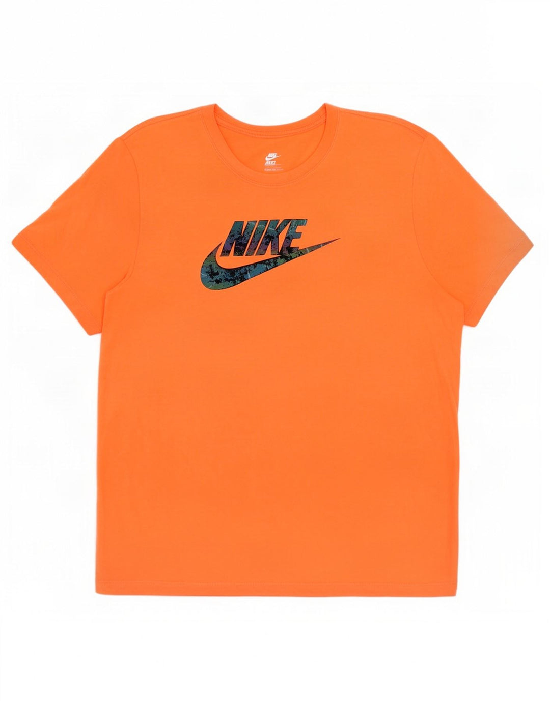 T-shirt grafica da uomo Nike Top in cotone arancione medio