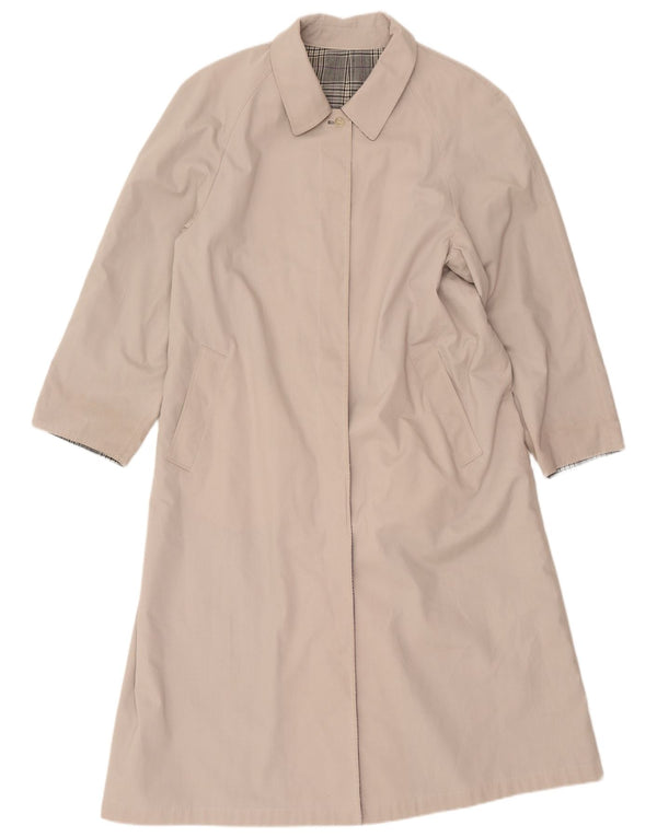 Vintage Womens Reversible Overcoat UK 12 Medium Beige
