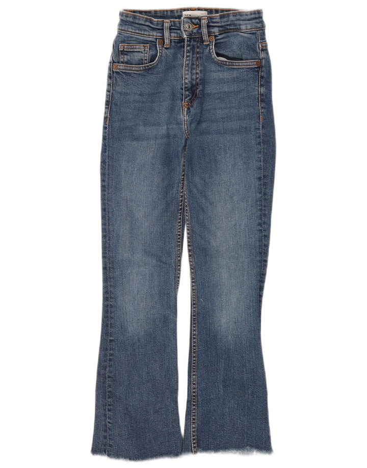Jeans Bootcut da donna Zara EU 34 2XS W24 L26 Blu