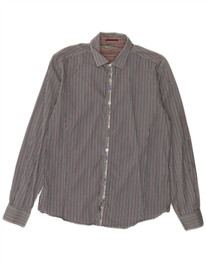 Camicia da uomo TED BAKER taglia 4 grande cotone gessato multicolore